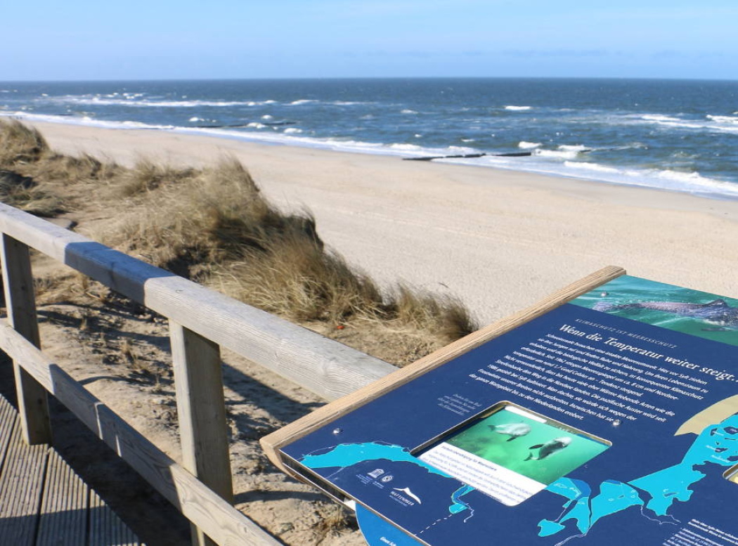 Foto Infoafel am Strand